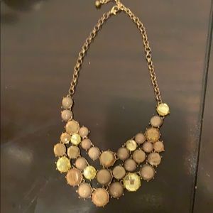 Multi colored green/yellow stone necklace